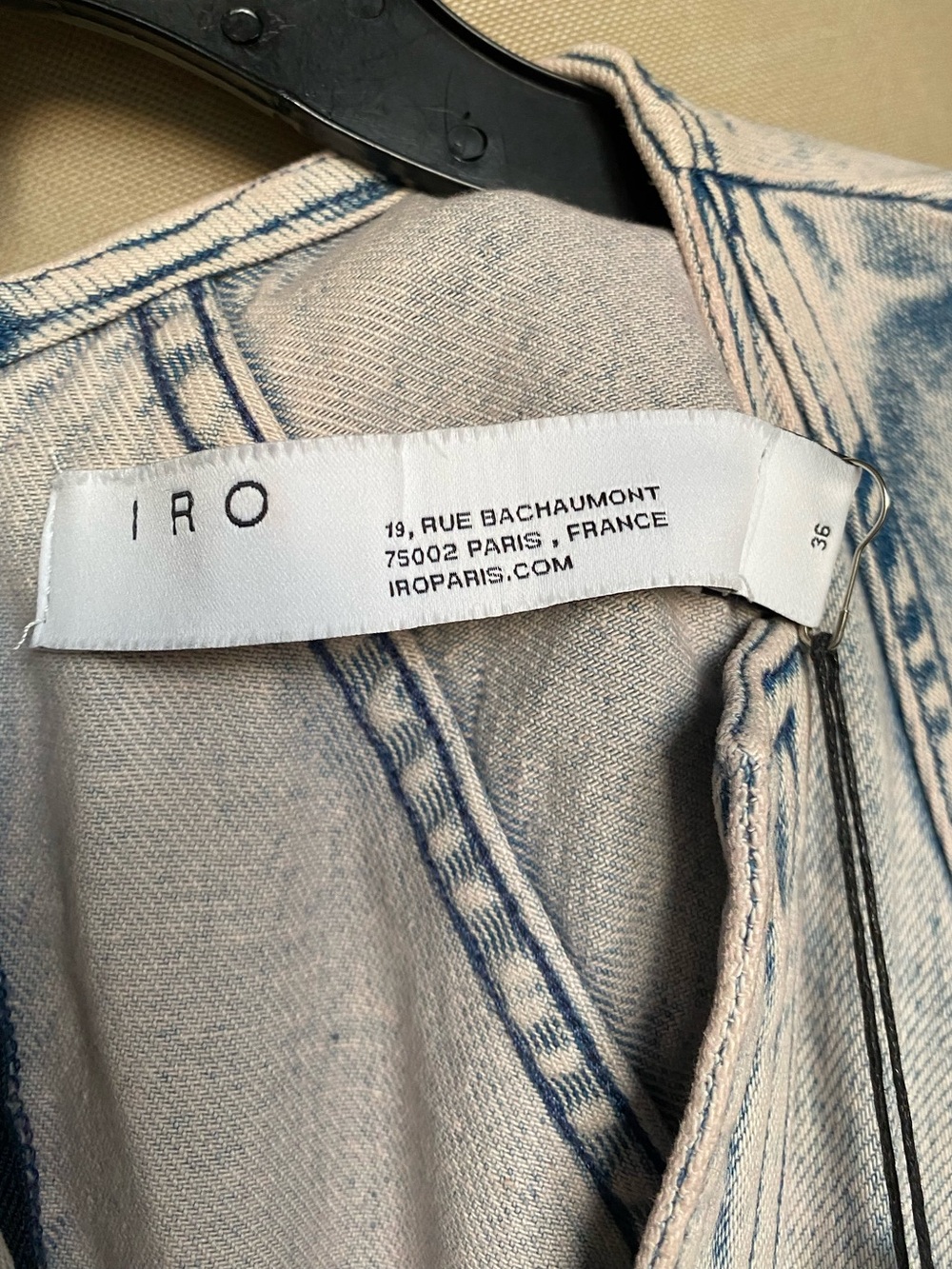 Iro Alysu Denim Midi Dress brand new with tags EU 36 Light Wash - Picture 10 of 15